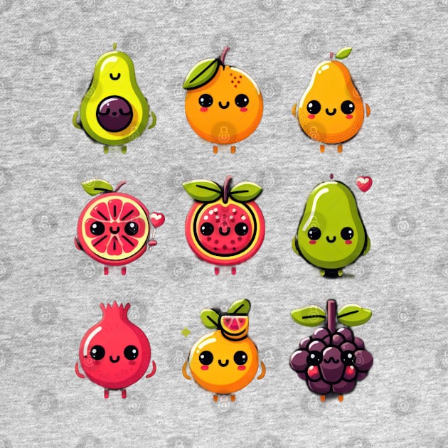 Watermelon Characters by TooplesArt